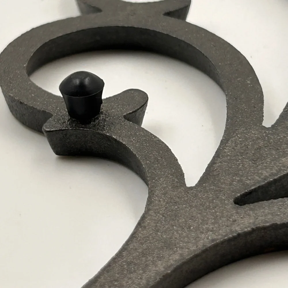 Vintage Dansk Cast Iron Scroll Trivet Jens Quistgaard Mid Century Modern Danish